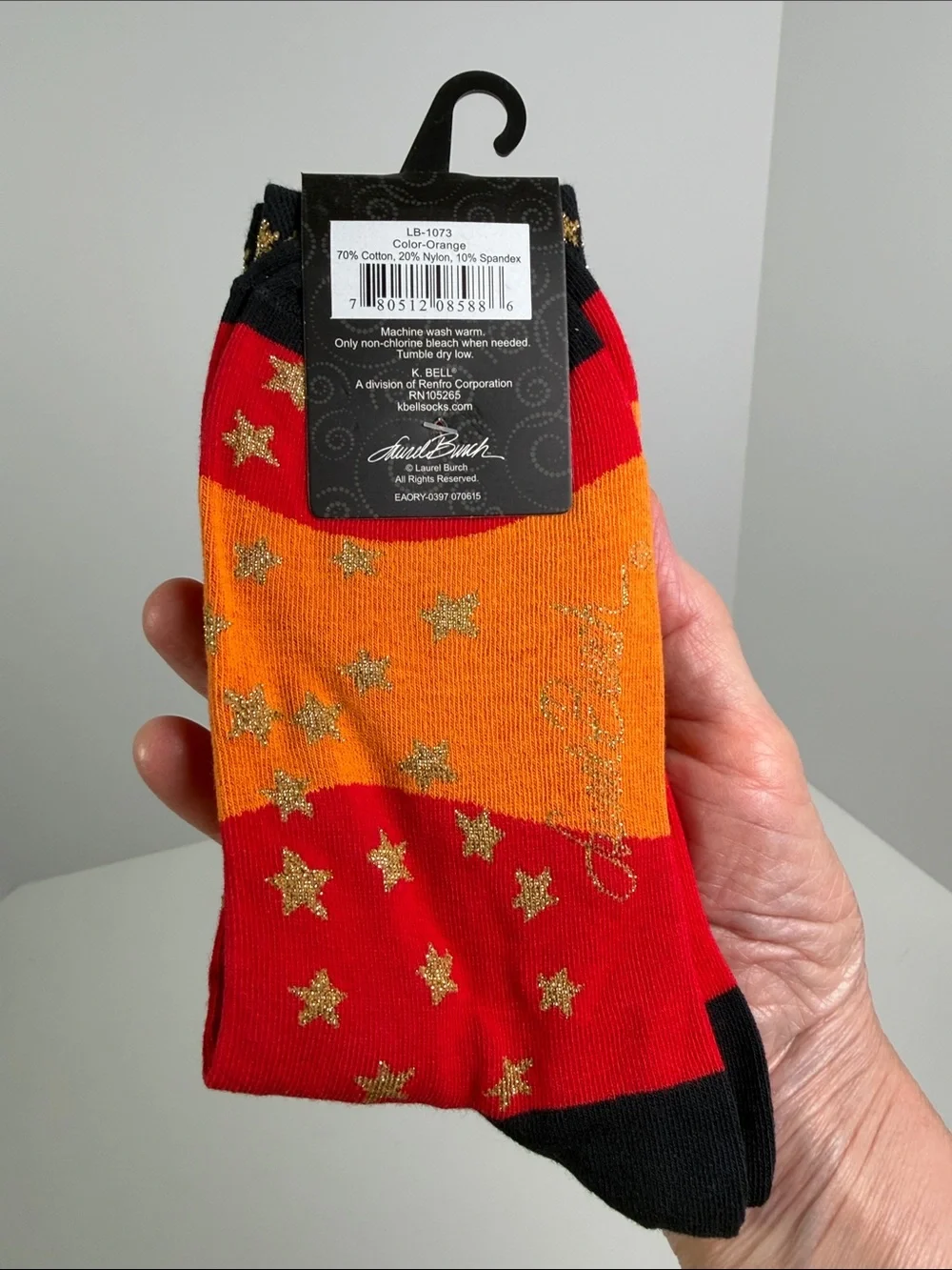 Laurel Burch Vintage Cat Sun Moon Crew Socks Designer Whimsical Stars Boho